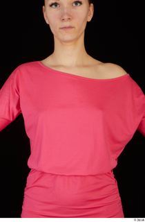 Kyoko clothing pink dress standing whole body 0025.jpg